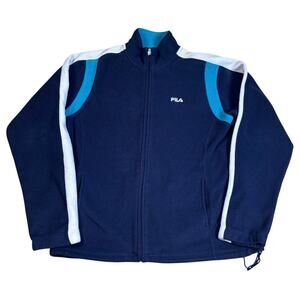Vintage 90s Fila color block fleece jacket XL sportswear retro indie athletic